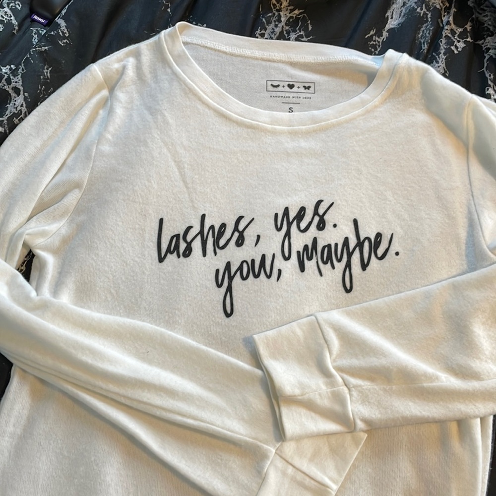 Dear lash and love crewneck soft shirt